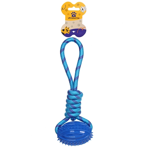 Игрушка-канат для всех пород собак Счастливый хвост!, цвет синий, 288,5см110гр_5