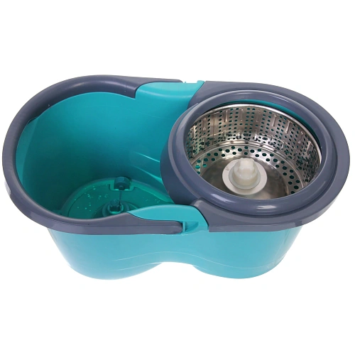 Набор для уборки Селфи Юла (ведро с отжимом, швабра, две насадки) в цветной коробке_14