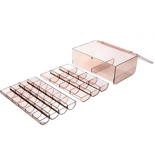 Органайзер для хранения ТАРТИ ТАН, цвет прозрачный, три отделения1318577см (упаковка коробка)_7