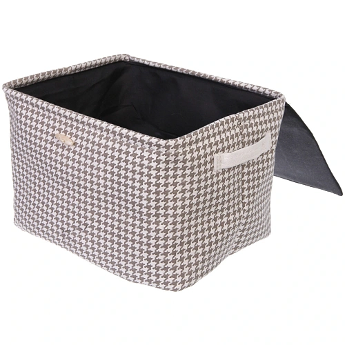 Коробка для хранения с крышкой ЭЛИНТ, цвет пастельно серый, 302521см (лейбл Селфи)_3