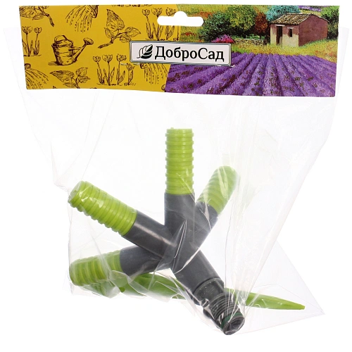 Разбрызгиватель Green на колышке 5 леек 29см ДоброСад_4