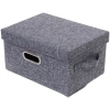 Коробка для хранения вещей складная с крышкой "ДЭСТРА", цвет серый, 32*24*18см
