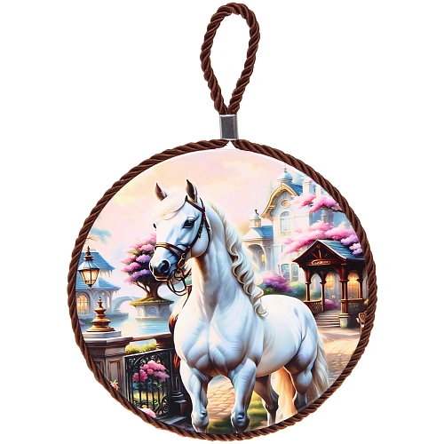 Подставка под горячее керамика 16см "Белоснежная грация"