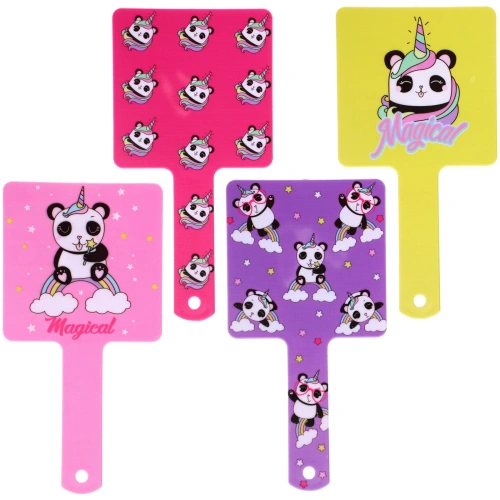 Зеркало косметическое "Коллекция ИМАНИ - ТВОИ МЕЧТЫ", микс 4 дизайна, 23,4*12см (PVC подвес) 