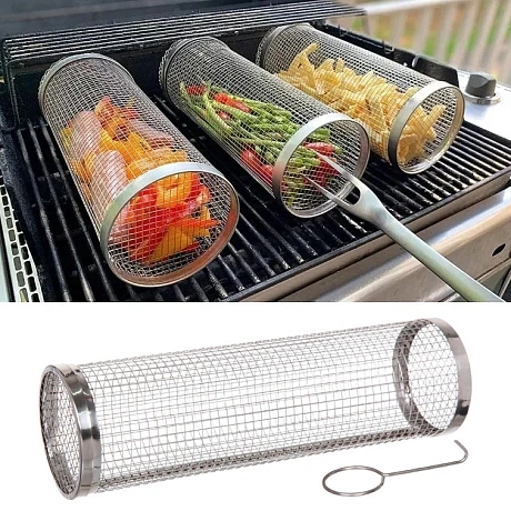 Решетка на мангал, гриль для овощей BBQ-S092, 30*9 см