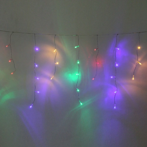 Гирлянда для дома БАХРОМА ш3м* в30/50см 120 ламп LED, прозрачн. провод, 8 реж, IP-20, Мультицвет (возможность соединения)