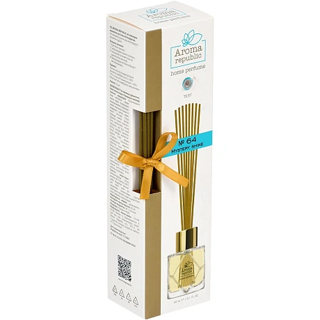 Ароматический диффузор в стеклянном флаконе 30мл "№64 Mystery shine" AROMA REPUBLIC