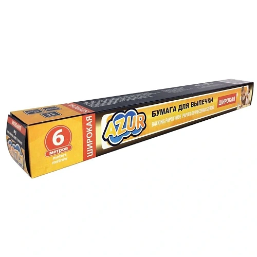 Бумага для выпечки 6м*38см "Azur" в коробке 90840