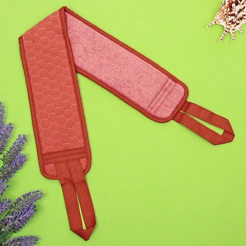 Мочалка для тела Premium - Laguna, цвет марсала,  982см_3