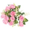 Искусственные цветы "Букет роз" 32см 10 цветков розовые
