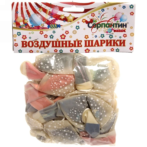 Воздушные шары  25 шт, 1225см Акварель_6