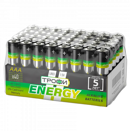 Батарейка LR 6 Трофи Energy б/б 40Box (40/720)