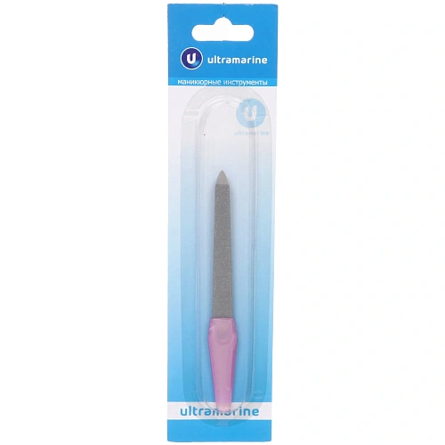 Пилка для ногтей металлическая на блистере Ультрамарин, цвет ручки микс, цвет пилки серебро,12,7см_6