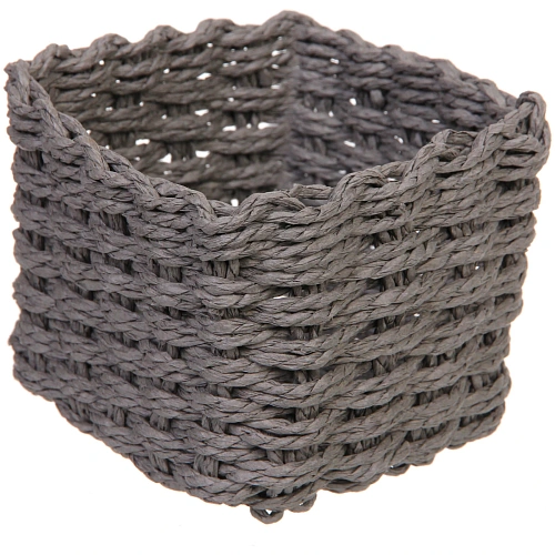 Корзинки интерьерные для хранения 3шт в наборе ФРАТТО, цвет серый, 131017122014см (лейбл)_6