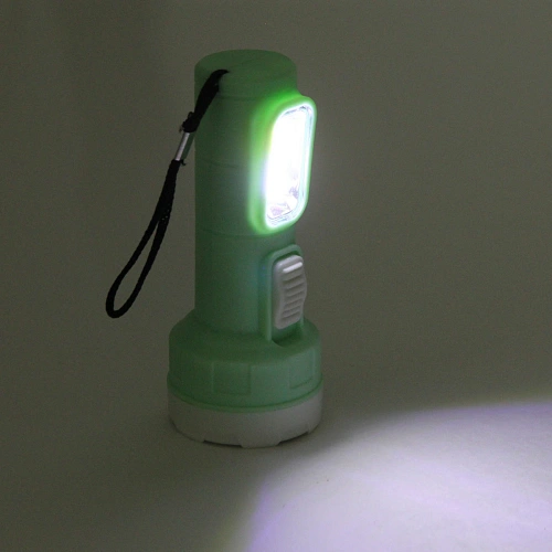 Фонарь ручной 1 режим 1LED+COB 1AA микс 3 цвета YB229_5