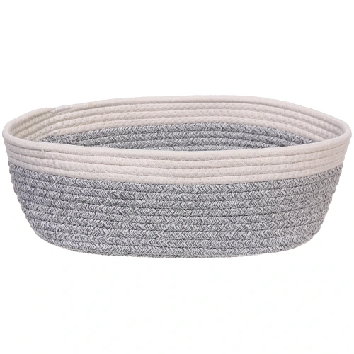 Корзинка плетёная интерьерная ЭЛИНГАРТ, цвет серыйбелый, 332812см, (лейбл селфи)_3