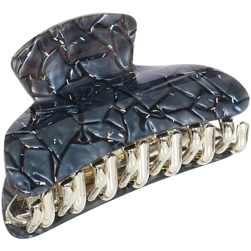 Заколка-краб для волос  ЭЙФОРИЯ, мира, микс 6 цветов, 8см (блистер Кокетка)_4