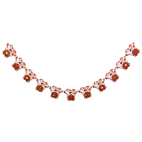 Растяжка бумажная новогодняя "Весёлые дедушки" 220 см