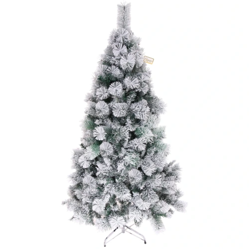 Елка "Зимняя метель" 180 см, ПВХ+леска с белым напылением (700 веток)