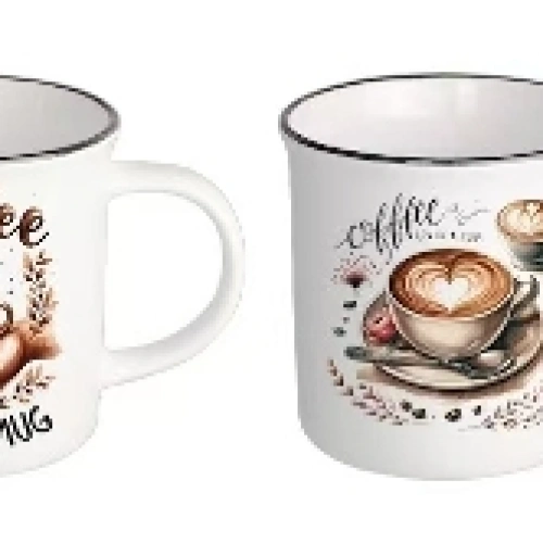 Кружка керамическая 210мл "Кофе", микс рисунков