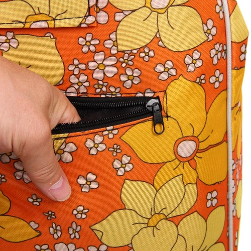 Тележка хозяйственная с сумкой (933034см, колеса 16см,грузоподъемность до 30 кг) Оранжевая_13