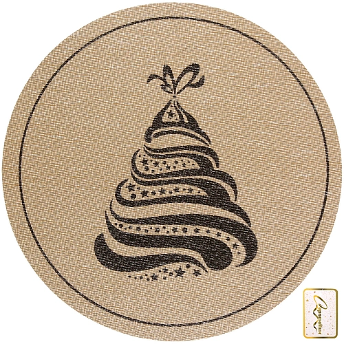 Салфетка на стол 37см "Ёлка"