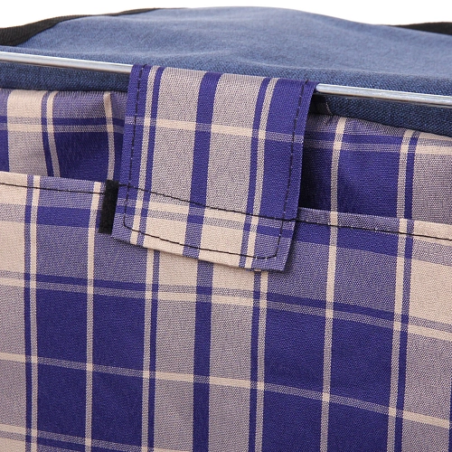 Тележка хозяйственная с сумкой (1004035см, колеса 21см,грузоподъемность до50 кг)  синяя SYD100B-1_9