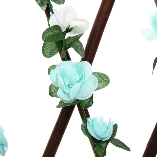 Забор декоративный Цветочная изгородь при ширине 2 м высота 0,95 м (h-1,2м в сложенном), Зеленый_9