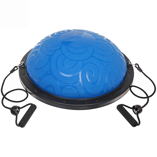 Балансировочная платформа Classic 59 х18 см (в комплекте насос и 2 эспандера трубчатых), голубой_2