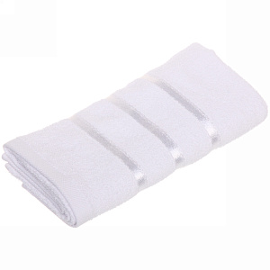 Полотенце махровое 50*90см "LUNA" цвет белый 01000 плотность 360гр/м2