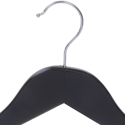 Плечики деревянные с выемками 3шт ИДЕЯДОМА, цвет чёрный, 4021см (Селфи)_6