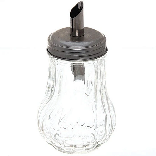 Сахарница стеклянная с дозатором "Волна" 