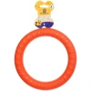 Кольцо - пуллер для собак средних и крупных пород "ЛЮБИМЫЙ БРО", цвет оранжевый, d - 18.5см (подвес)✦