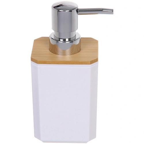 Дозатор для жидкого мыла 260мл Квадро белый_3