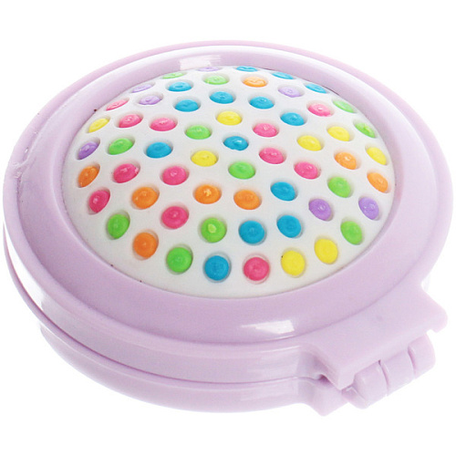 Расческа массажная детская складная КАРАМЕЛЬ, русалочка, цвет фиолетовый, d-6см (пакет с подвесом)_6