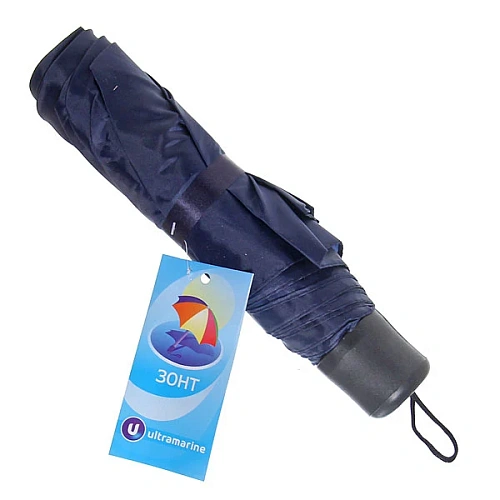 Ультрамарин Зонт мужской механический Классика темно-синий цв d-100см 125-1_4